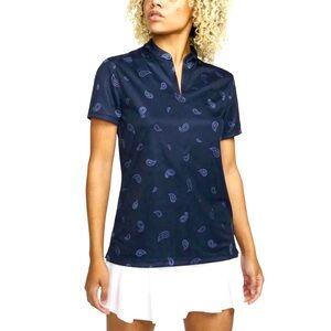 💙🩵 Nike Victory Paisley Golf Polo Shirt